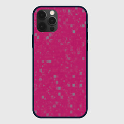 Чехол для iPhone 12 Pro Max Color pink brown squares, цвет: 3D-черный