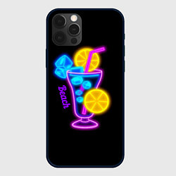 Чехол для iPhone 12 Pro Max Night beach, цвет: 3D-черный