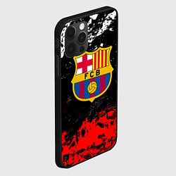 Чехол для iPhone 12 Pro Max Barcelona красно белые краски, цвет: 3D-черный — фото 2