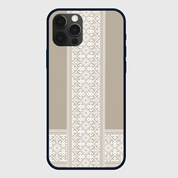 Чехол iPhone 12 Pro Max Славянский орнамент-вышиванка рубаха