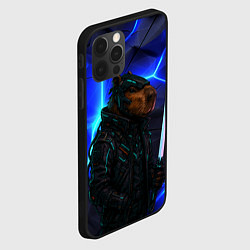 Чехол для iPhone 12 Pro Max Капибара киберпанк, цвет: 3D-черный — фото 2