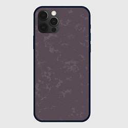Чехол для iPhone 12 Pro Max Коричневый с текстурой, цвет: 3D-черный