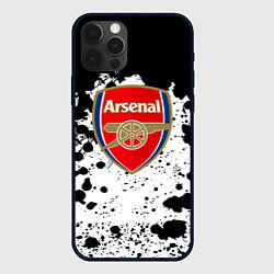 Чехол для iPhone 12 Pro Max Арсенал черно белые краски, цвет: 3D-черный