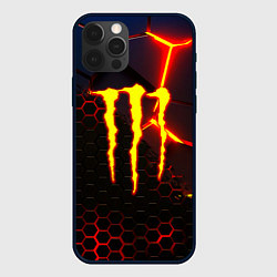 Чехол для iPhone 12 Pro Max Monster energy броня краски, цвет: 3D-черный