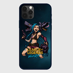 Чехол для iPhone 12 Pro Max League of Legends Jinx, цвет: 3D-черный