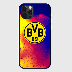 Чехол для iPhone 12 Pro Max Borussia космические краски, цвет: 3D-черный
