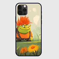 Чехол для iPhone 12 Pro Max Маленький Шрек с рыжими волосами, цвет: 3D-черный