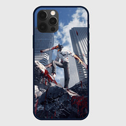 Чехол iPhone 12 Pro Max Denji in city Chainsaw man