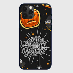 Чехол для iPhone 12 Pro Max Атмосфера хэллоуина, цвет: 3D-черный
