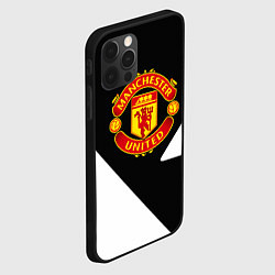 Чехол для iPhone 12 Pro Max Манчестер Юнайтед полосы, цвет: 3D-черный — фото 2