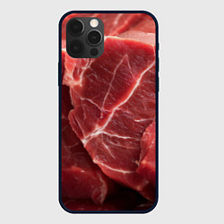 Чехол для iPhone 12 Pro Max Текстура мяса, цвет: 3D-черный