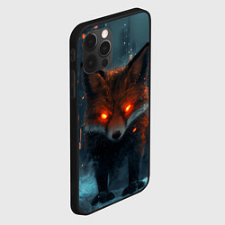 Чехол для iPhone 12 Pro Max Лисица в городе киберпанк, цвет: 3D-черный — фото 2