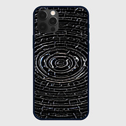 Чехол для iPhone 12 Pro Max Блеск обсидиана, цвет: 3D-черный