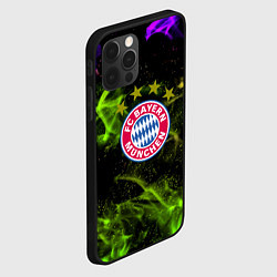 Чехол для iPhone 12 Pro Max Бавария Мюнхен огонь, цвет: 3D-черный — фото 2