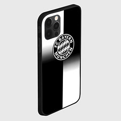 Чехол для iPhone 12 Pro Max Бавария Мюнхен геометрия градиент, цвет: 3D-черный — фото 2