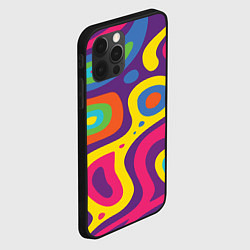 Чехол для iPhone 12 Pro Max Abstract tac, цвет: 3D-черный — фото 2