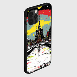 Чехол для iPhone 12 Pro Max Праздничная новогодняя Москва, цвет: 3D-черный — фото 2