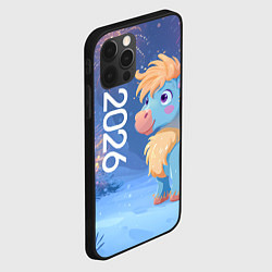 Чехол для iPhone 12 Pro Max Милая лошадка 2026, цвет: 3D-черный — фото 2