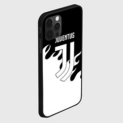 Чехол для iPhone 12 Pro Max Ювентус огонь текстура, цвет: 3D-черный — фото 2
