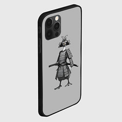 Чехол для iPhone 12 Pro Max Гусь-самурай с катаной, цвет: 3D-черный — фото 2