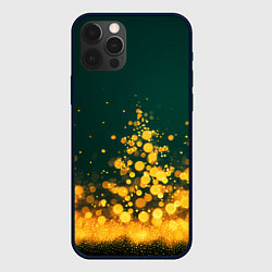 Чехол iPhone 12 Pro Max Новогодние елочки из боке