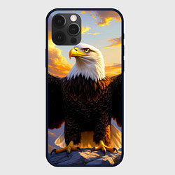 Чехол для iPhone 12 Pro Max Белоголовый орлан владыка небес, цвет: 3D-черный