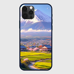 Чехол iPhone 12 Pro Max Сакура у подножия Фудзиямы