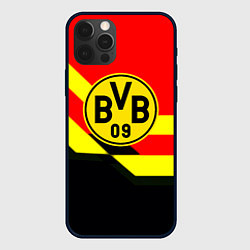 Чехол для iPhone 12 Pro Max Borussia геомтерия спорт, цвет: 3D-черный