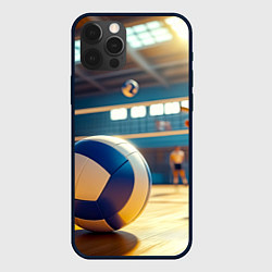 Чехол iPhone 12 Pro Max Динамика волейбольного матча