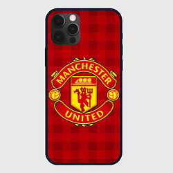 Чехол для iPhone 12 Pro Max Manchester United, цвет: 3D-черный