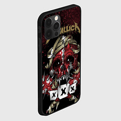 Чехол для iPhone 12 Pro Max Metallica: XXX, цвет: 3D-черный — фото 2