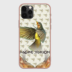 Чехол для iPhone 12 Pro Max Imagine Dragons: Fly, цвет: 3D-светло-розовый