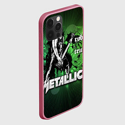 Чехол для iPhone 12 Pro Max Metallica: Robert Trujillo, цвет: 3D-малиновый — фото 2