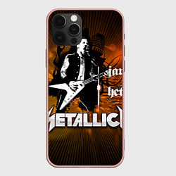 Чехол для iPhone 12 Pro Max Metallica: James Hetfield, цвет: 3D-светло-розовый