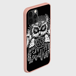 Чехол для iPhone 12 Pro Max BMTH Owl, цвет: 3D-светло-розовый — фото 2