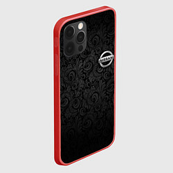 Чехол для iPhone 12 Pro Max Nissan, цвет: 3D-красный — фото 2