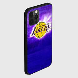 Чехол для iPhone 12 Pro Max Los Angeles Lakers, цвет: 3D-черный — фото 2