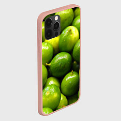 Чехол для iPhone 12 Pro Max Лаймовая, цвет: 3D-светло-розовый — фото 2