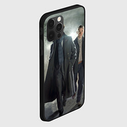 Чехол для iPhone 12 Pro Max Шерлок и Доктор, цвет: 3D-черный — фото 2