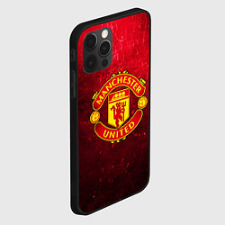 Чехол для iPhone 12 Pro Max Манчестер Юнайтед, цвет: 3D-черный — фото 2