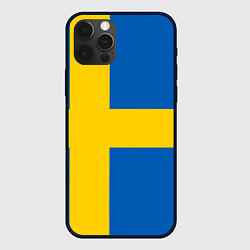 Чехол для iPhone 12 Pro Max Швеция, цвет: 3D-черный