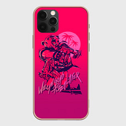Чехол для iPhone 12 Pro Max We grab pizza later, цвет: 3D-светло-розовый