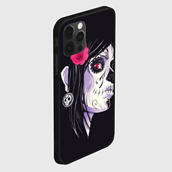 Чехол для iPhone 12 Pro Max День мертвецов - девушка, цвет: 3D-черный — фото 2