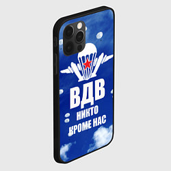 Чехол для iPhone 12 Pro ВДВ - десантники в небе, цвет: 3D-черный — фото 2