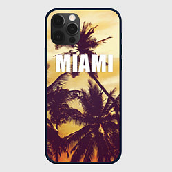 Чехол для iPhone 12 Pro MIAMI, цвет: 3D-черный