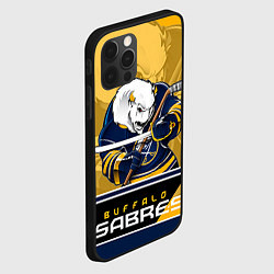 Чехол для iPhone 12 Pro Buffalo Sabres, цвет: 3D-черный — фото 2