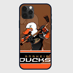 Чехол для iPhone 12 Pro Anaheim Ducks, цвет: 3D-черный