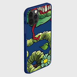 Чехол для iPhone 12 Pro Plants vs zombies, цвет: 3D-тёмно-синий — фото 2