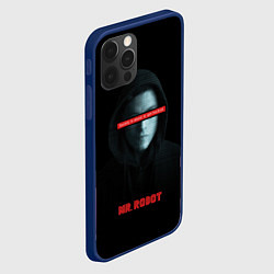 Чехол для iPhone 12 Pro Mr Robot, цвет: 3D-тёмно-синий — фото 2