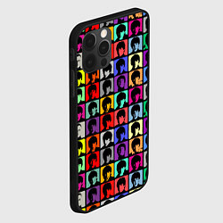 Чехол для iPhone 12 Pro The Beatles: pop-art, цвет: 3D-черный — фото 2